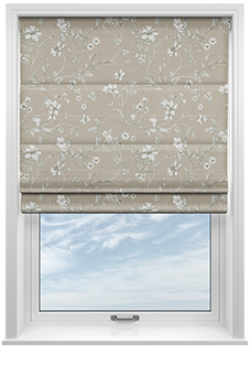 Etched Vine, Sandstone - Roman Blind
